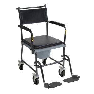 Drop Arm Wheeled Commode /shower chair
