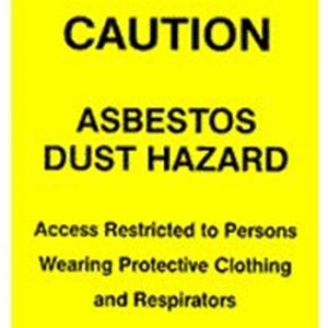 Asbestos Dust Hazard Sticker