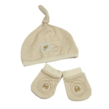 Nature's Purest Organic Hug Me Hat and Mitt Set