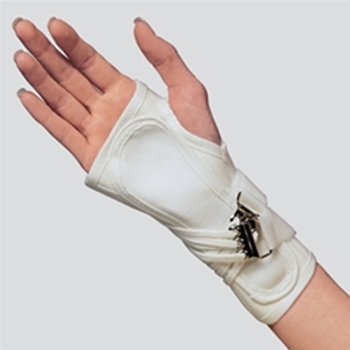 White Canvas Cock Up Wrist Splint