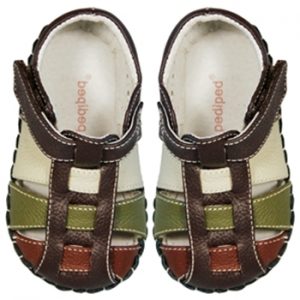 Pediped Sydney - Chocolate Brown Multi Sandal