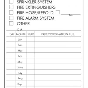 Periodic Inspection Record Tag