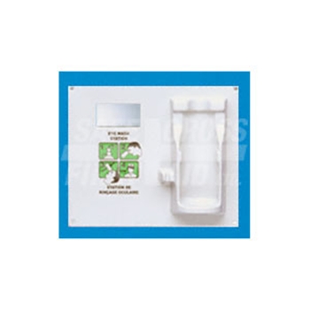Eye Wash Station, Single Plaque Only w/Eye Wash Bottle Label 