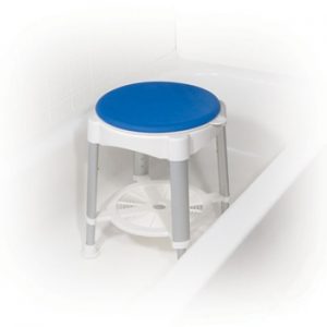 Bath Stool with Padded Rotating Seat