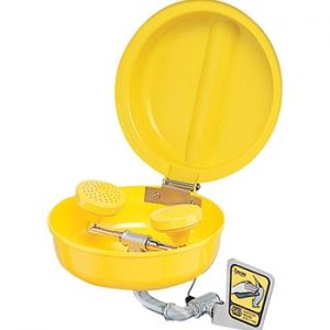 Supply Pipe-Mounted Eye/Face wash w/Cover