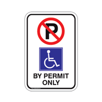 Reflective Handicapped Parking Aluminum Sign