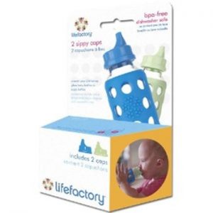 Life Factory Wee Go Sippy Cap Set 2 pack