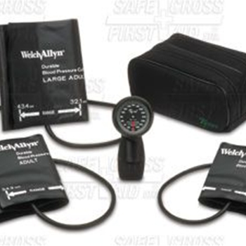 Sphygmomanometer Aneroid Welch Allyn Trigger Hand Gauge with Multi-Cuffs 