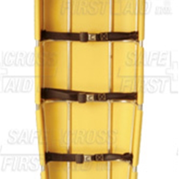 Basket Litter Stretcher with Aluminum Frame/Plastic Shell & Restraint Straps