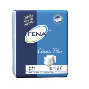 TENA® Classic Plus Incontinence Brief-Large-67813