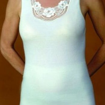 Ladies Sleeveless Camisole Lace Trim