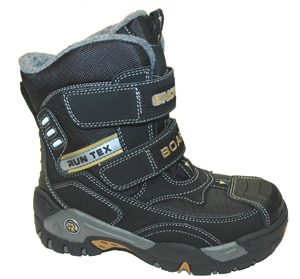 Minibel Boys Double Velcro Winter Boots